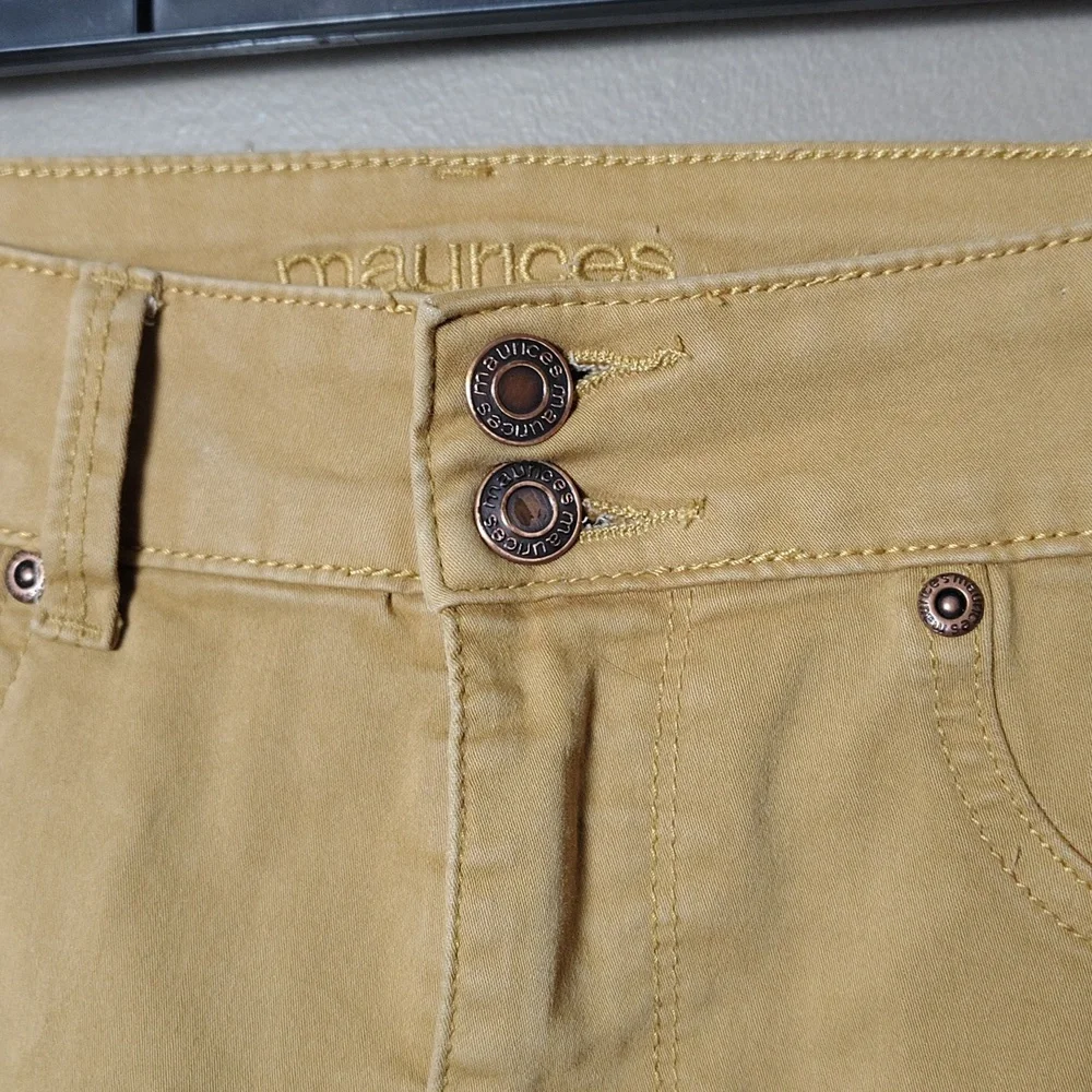 Maurices Dark Gold High Rise Jeggings Size XS - Picture 6 of 7